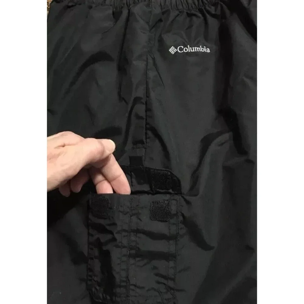Boys/Girls Columbia Nylon Rain Paints Black Lightweight‎ 27